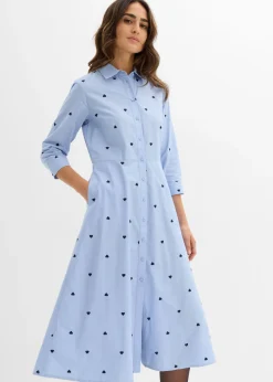 Vestido camisero de algodón orgánico puro