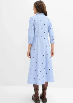 Vestido camisero de algodón orgánico puro