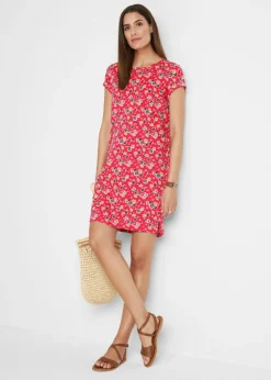 Vestido camisero de algodón puro con aberturas laterales (2 unidades)