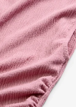 Vestido camisero de crepé estructurado