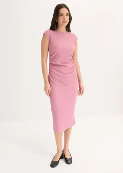 Vestido camisero de crepé estructurado