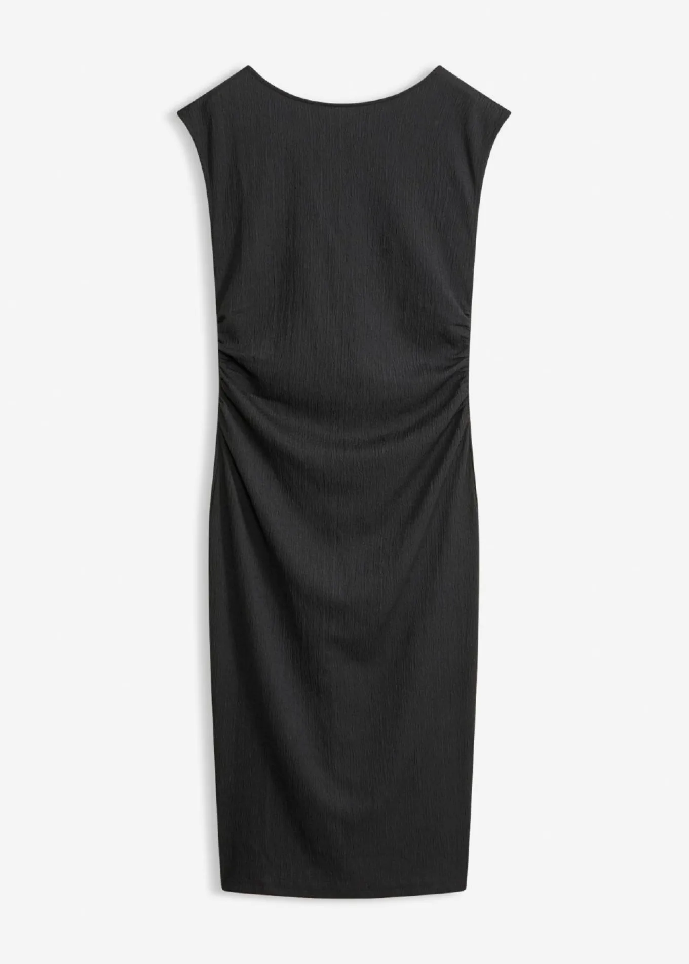Vestido camisero de crepé estructurado