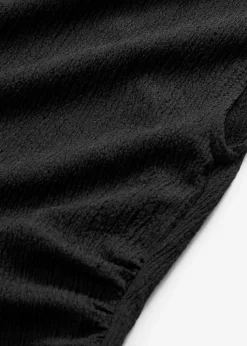 Vestido camisero de crepé estructurado