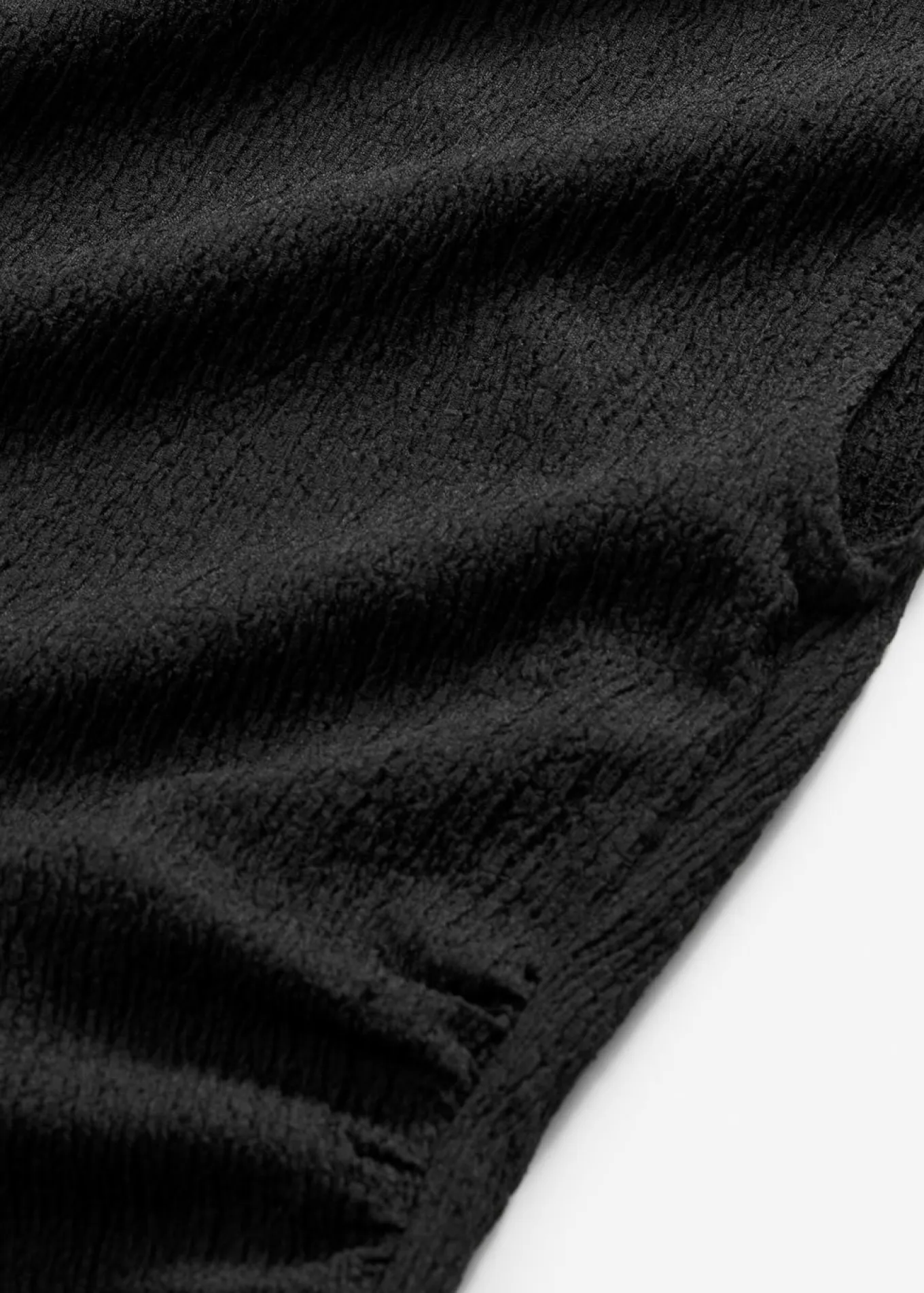 Vestido camisero de crepé estructurado