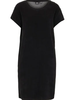 Vestido camisero de felpa