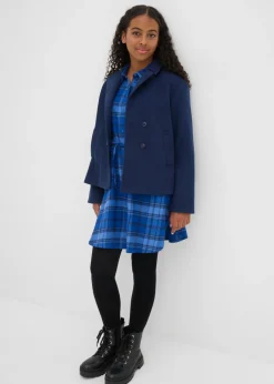 Vestido camisero de franela