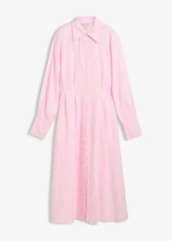Vestido camisero de lino puro