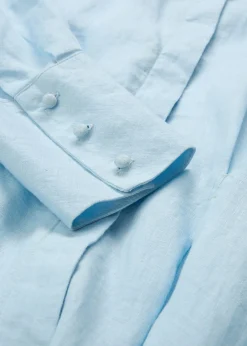 Vestido camisero de lino puro