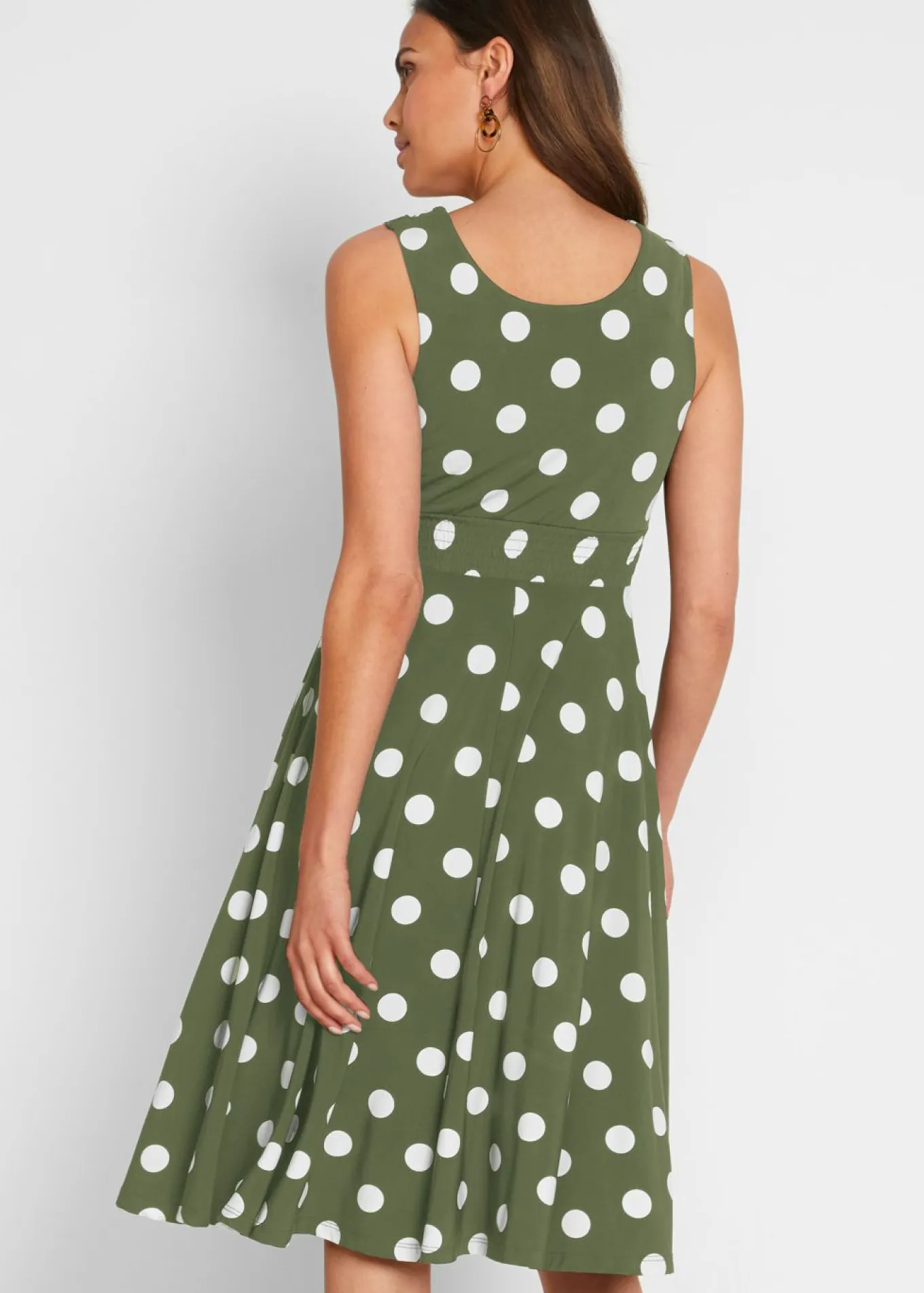 Vestido camisero de lunares