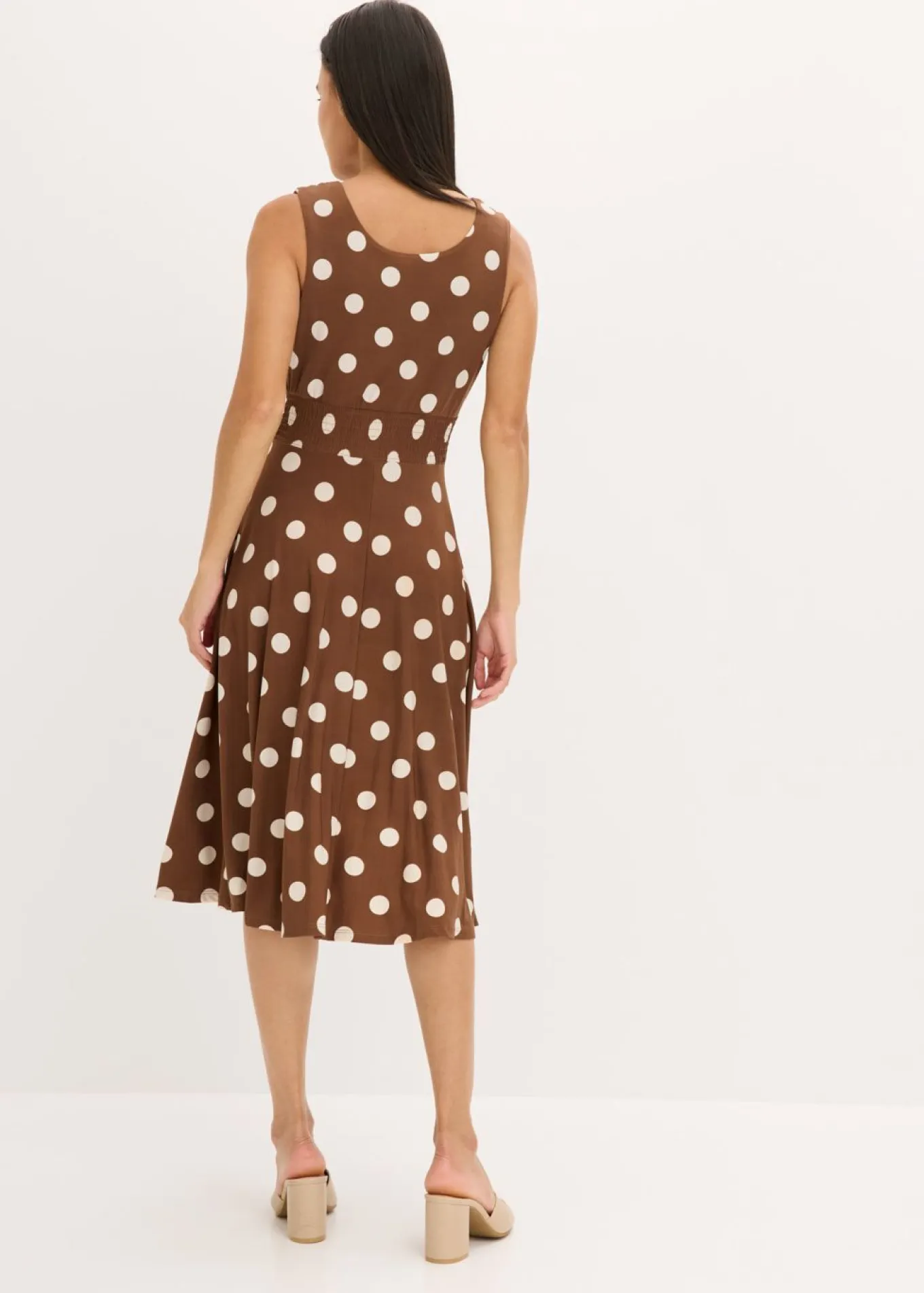 Vestido camisero de lunares