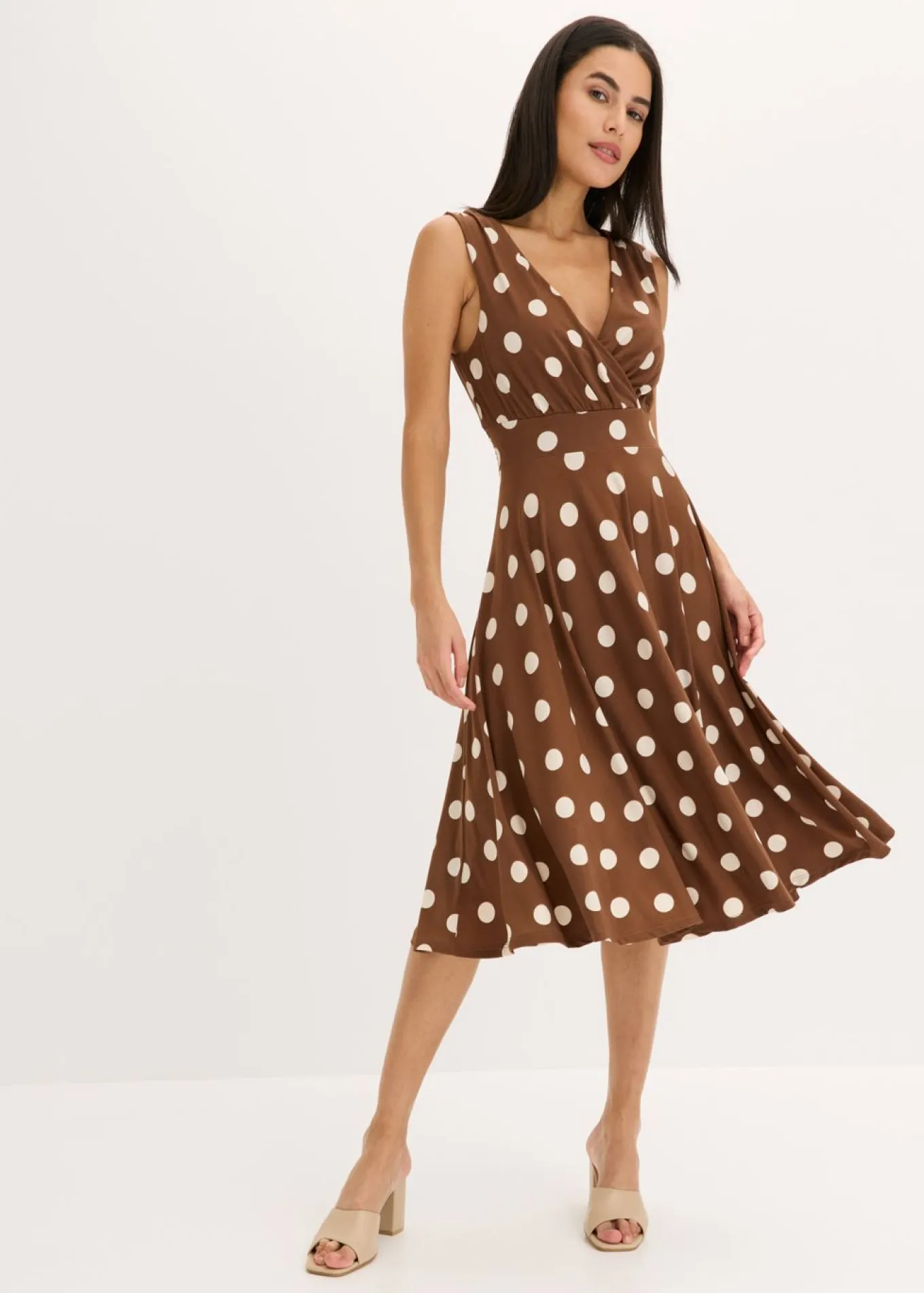 Vestido camisero de lunares