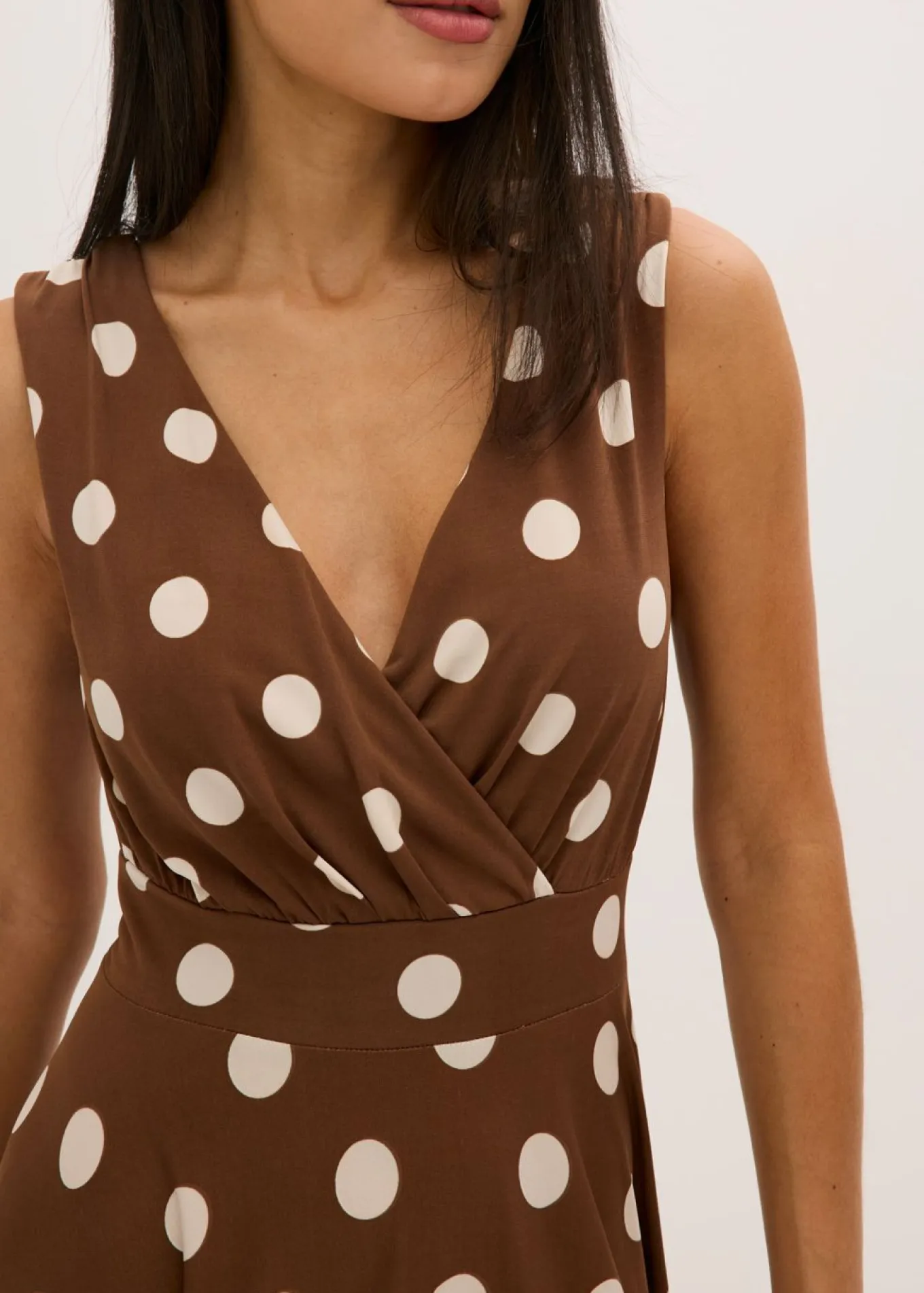 Vestido camisero de lunares