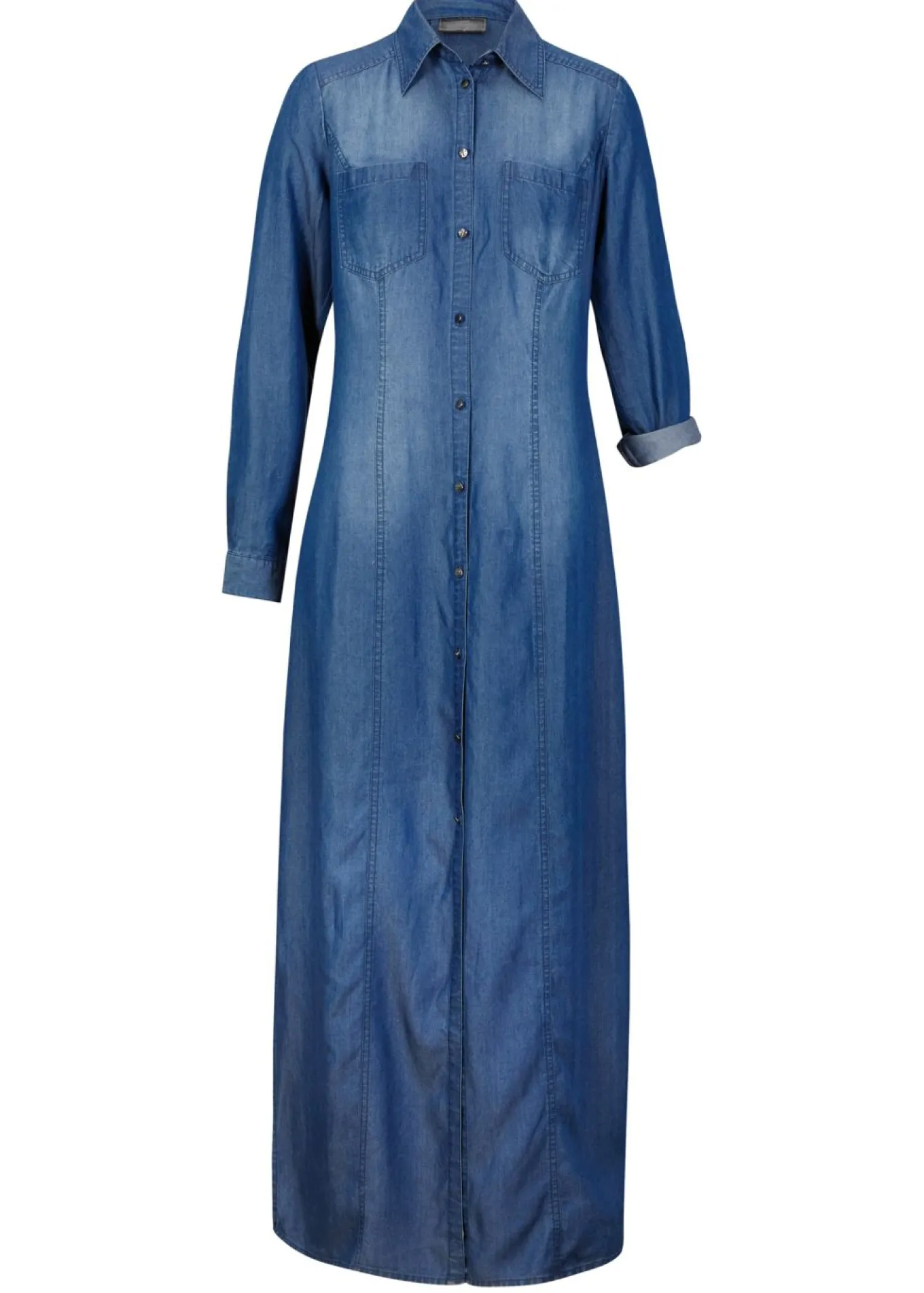 Vestido camisero de lyocell TENCEL鈩