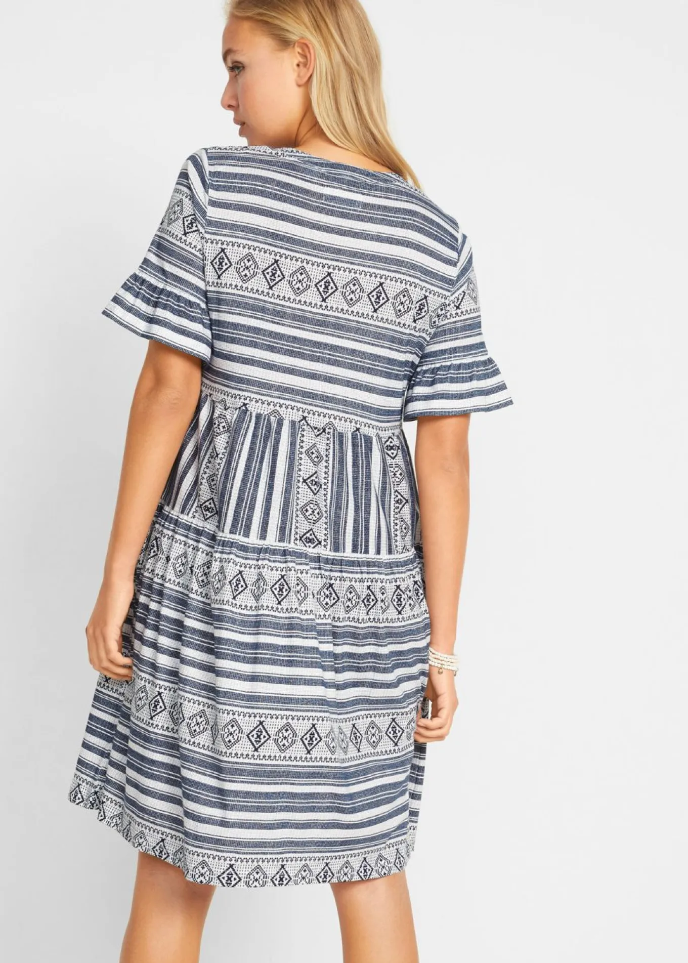 Vestido camisero de mezcla de viscosa fluida