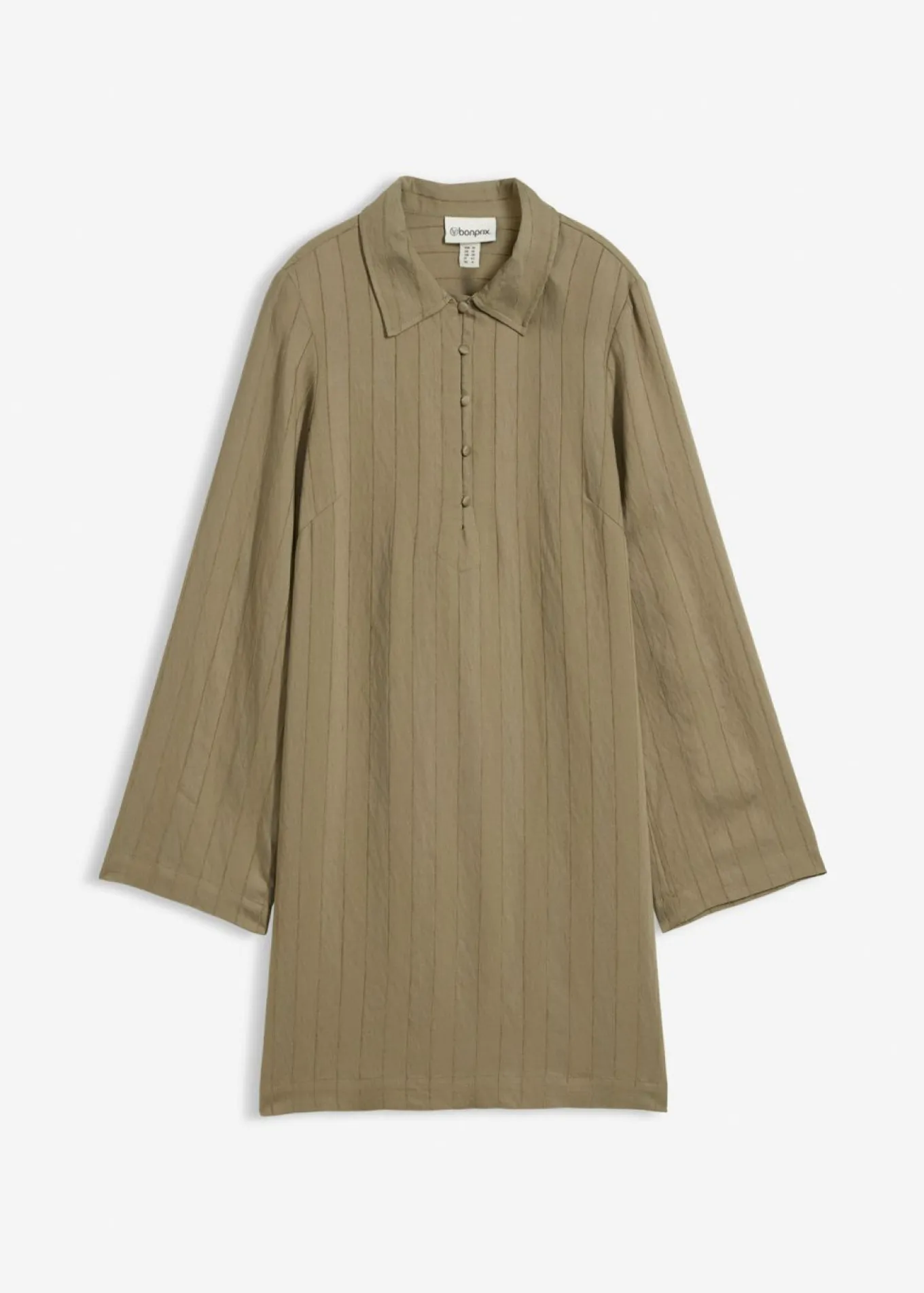 Vestido camisero de mezcla de viscosa