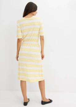 Vestido camisero de mezcla de viscosa