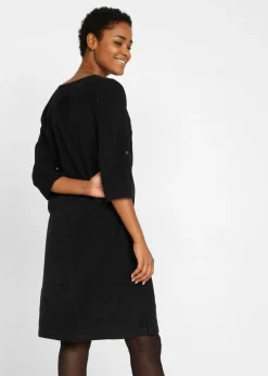 Vestido camisero de pana de algodón puro