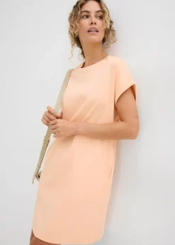 Vestido camisero de tejido interlock resistente
