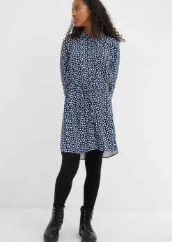 Vestido camisero de viscosa fluida