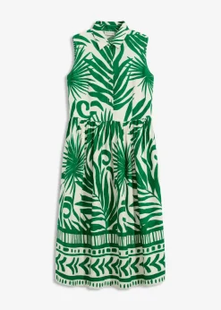Vestido camisero de viscosa fluida