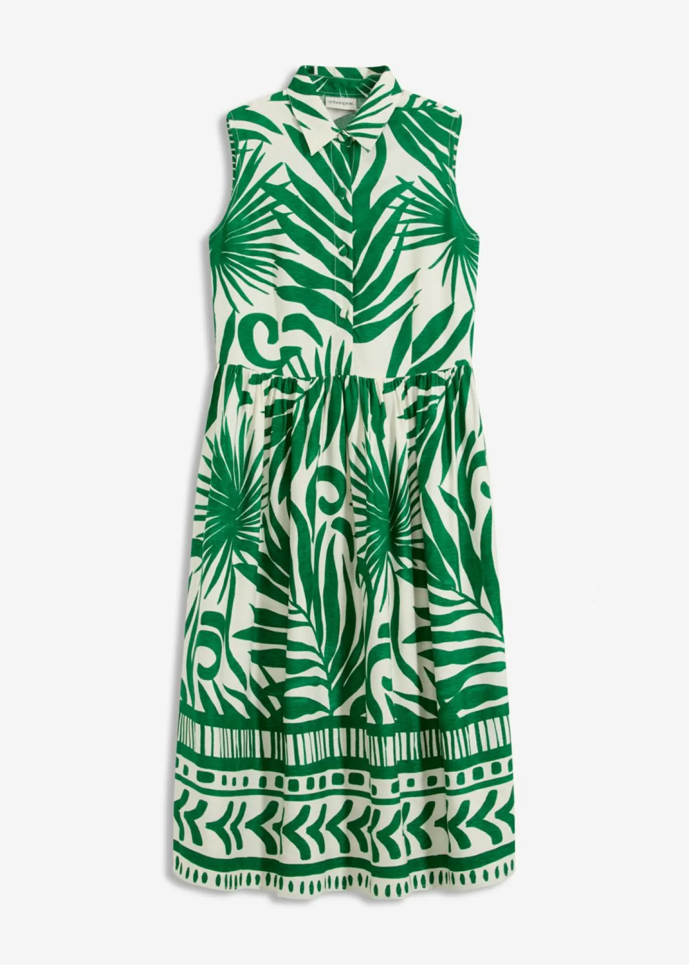 Vestido camisero de viscosa fluida