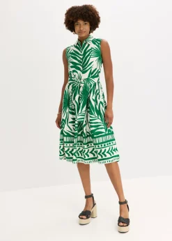 Vestido camisero de viscosa fluida