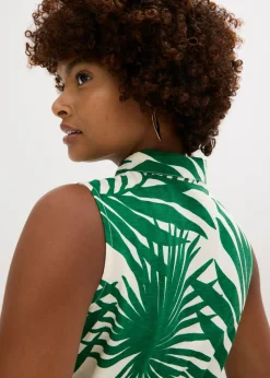 Vestido camisero de viscosa fluida