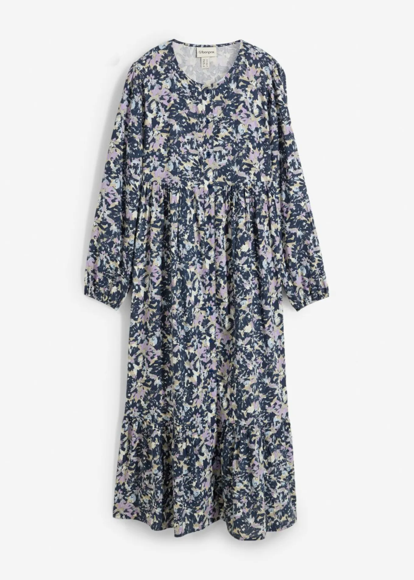 Vestido camisero de viscosa fluida