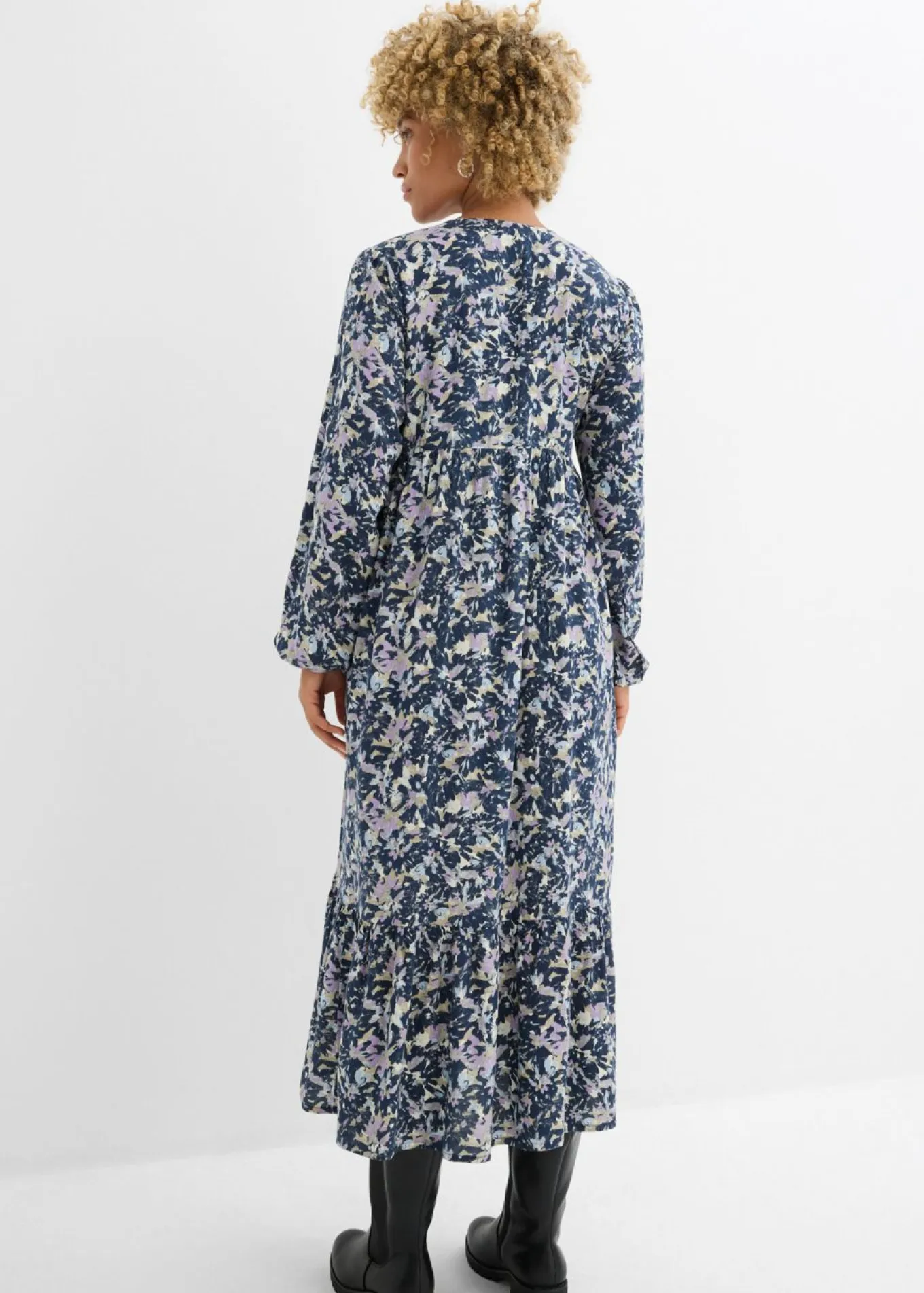 Vestido camisero de viscosa fluida