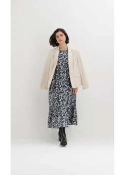 Vestido camisero de viscosa fluida