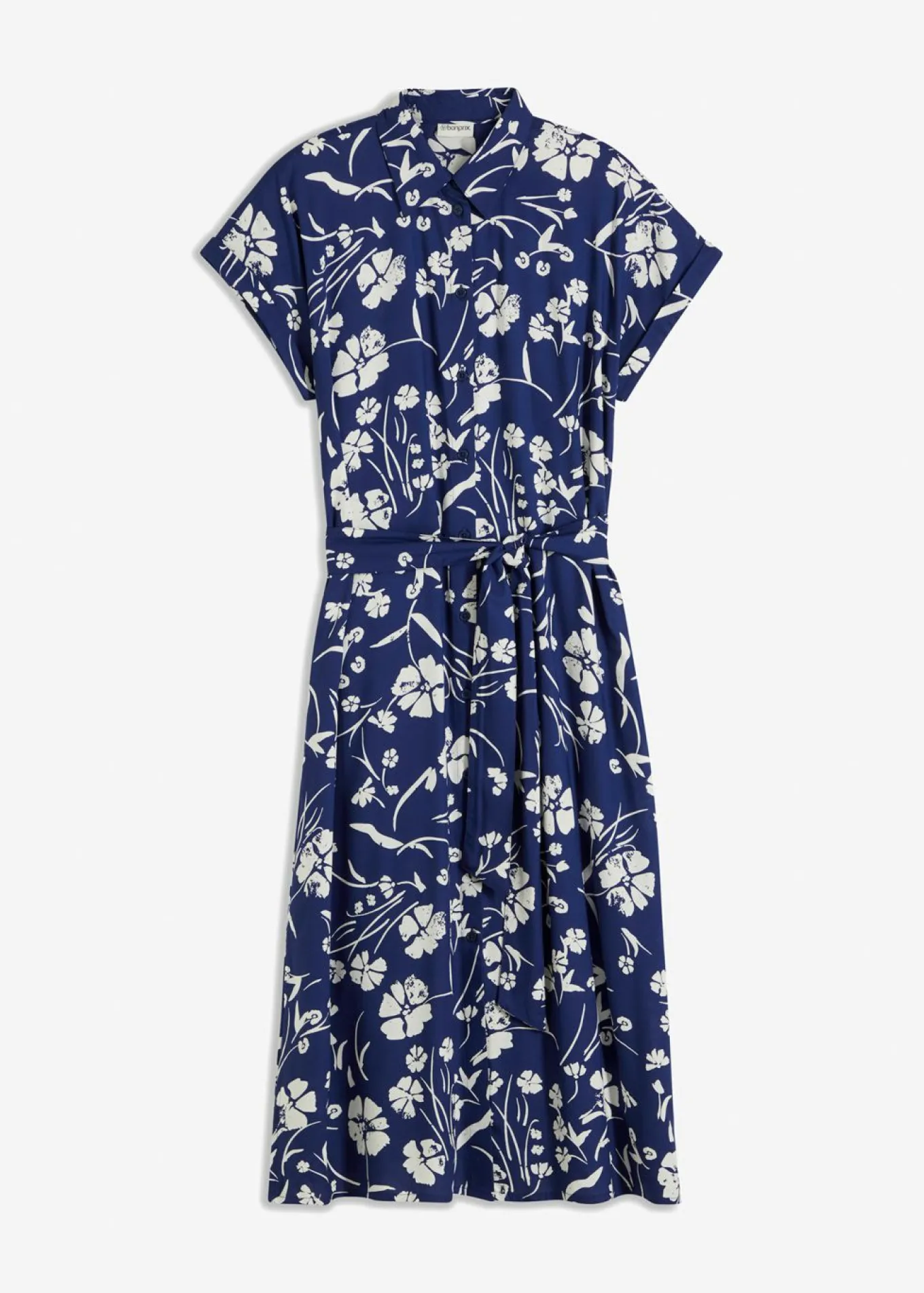 Vestido camisero de viscosa pura