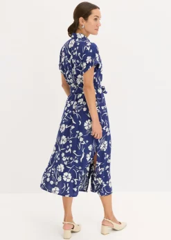 Vestido camisero de viscosa pura