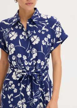 Vestido camisero de viscosa pura