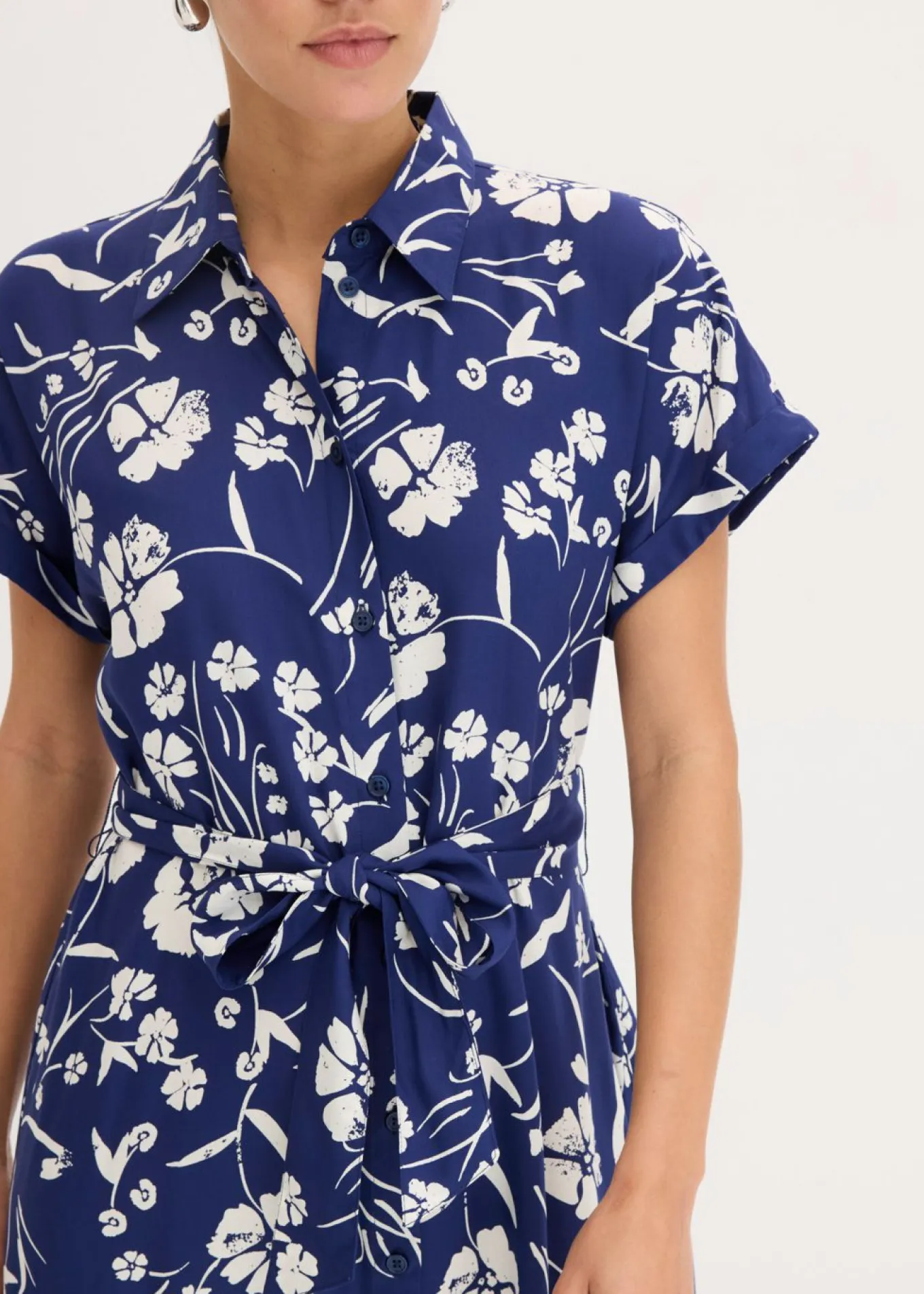 Vestido camisero de viscosa pura