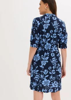 Vestido camisero de viscosa fluida