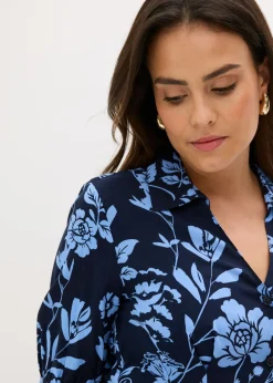 Vestido camisero de viscosa fluida