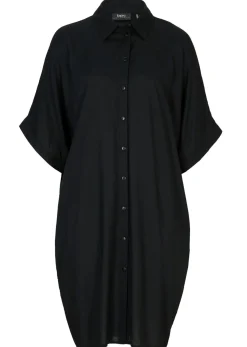 Vestido camisero de viscosa fina