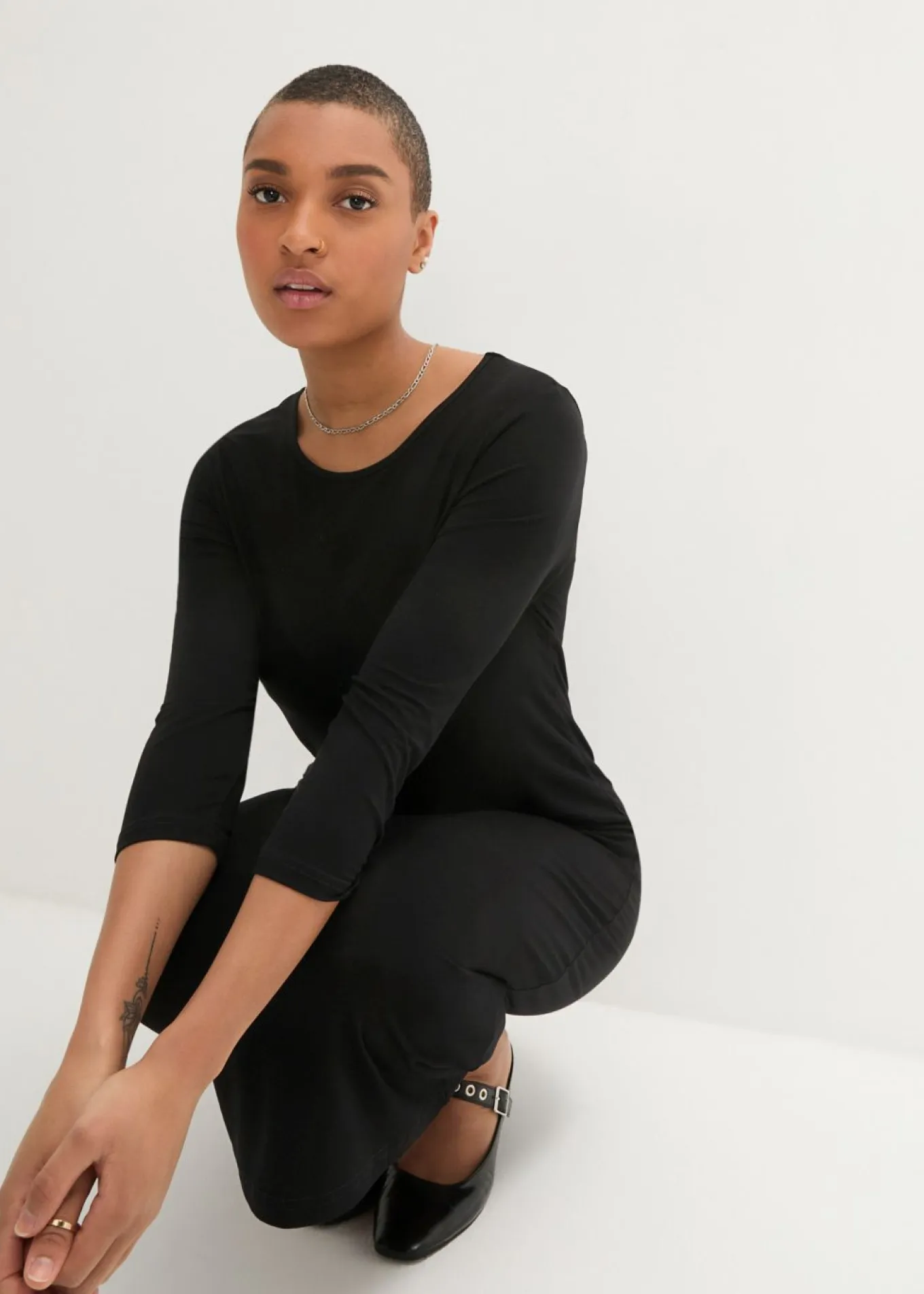 Vestido camisero de viscosa fina