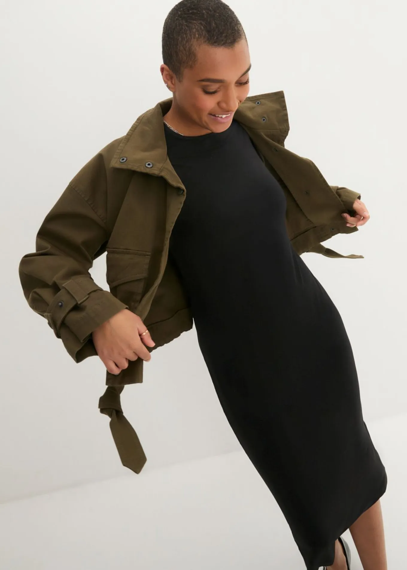 Vestido camisero de viscosa fina