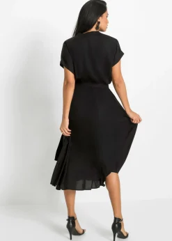 Vestido camisero de viscosa fluida