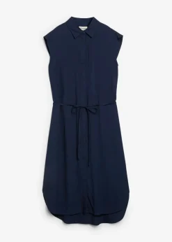 Vestido camisero de viscosa suave