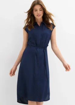 Vestido camisero de viscosa suave