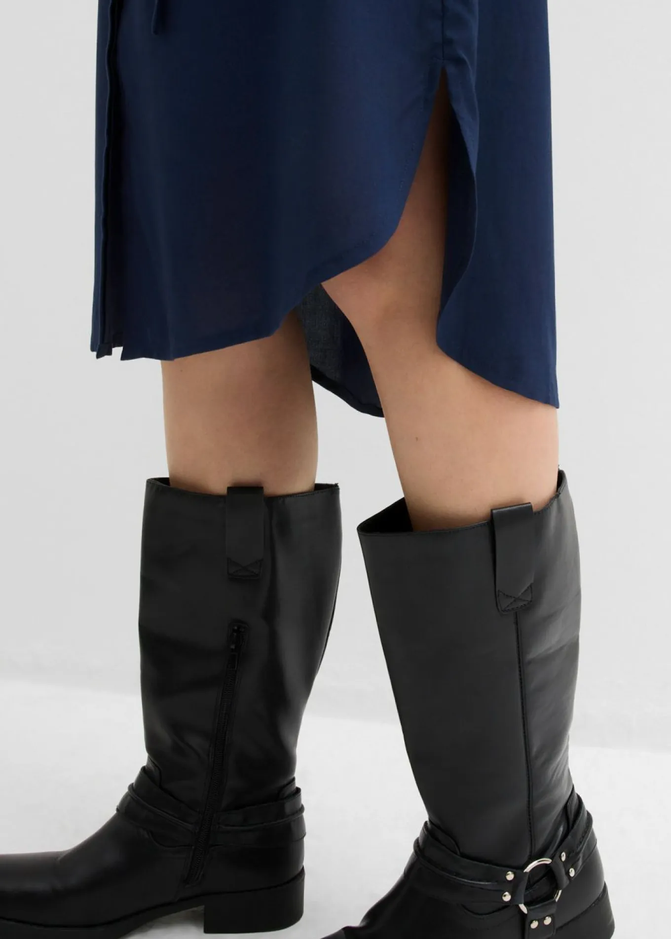 Vestido camisero de viscosa suave