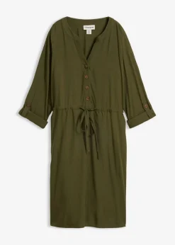 Vestido camisero de viscosa suave