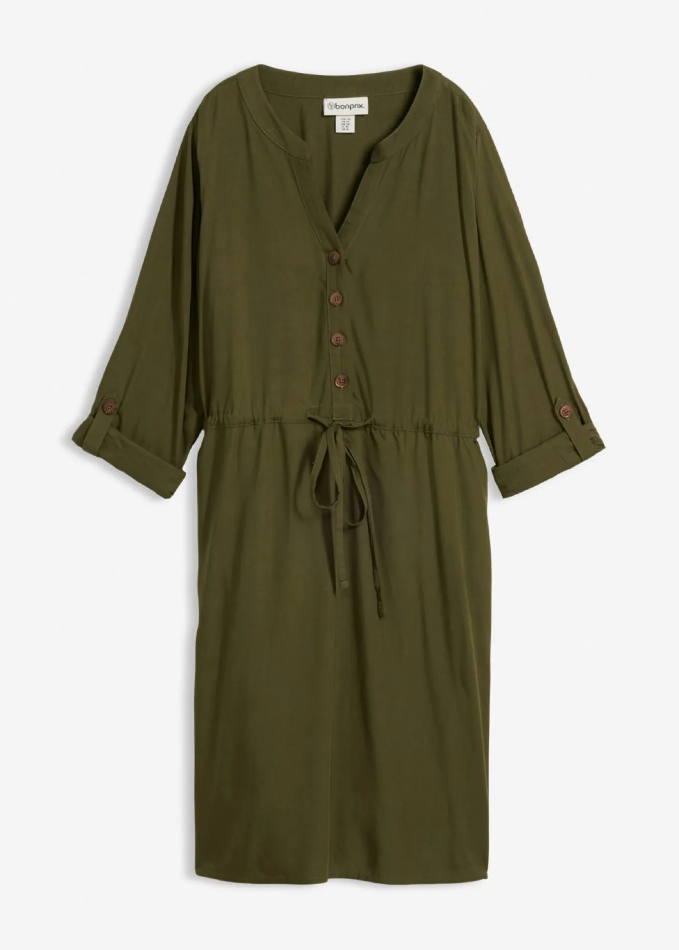 Vestido camisero de viscosa suave