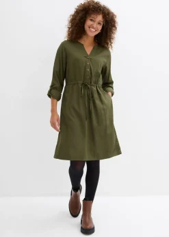 Vestido camisero de viscosa suave