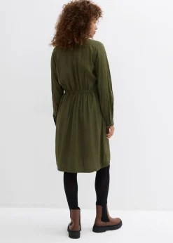 Vestido camisero de viscosa suave