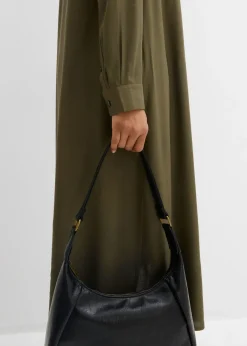 Vestido camisero de viscosa fina