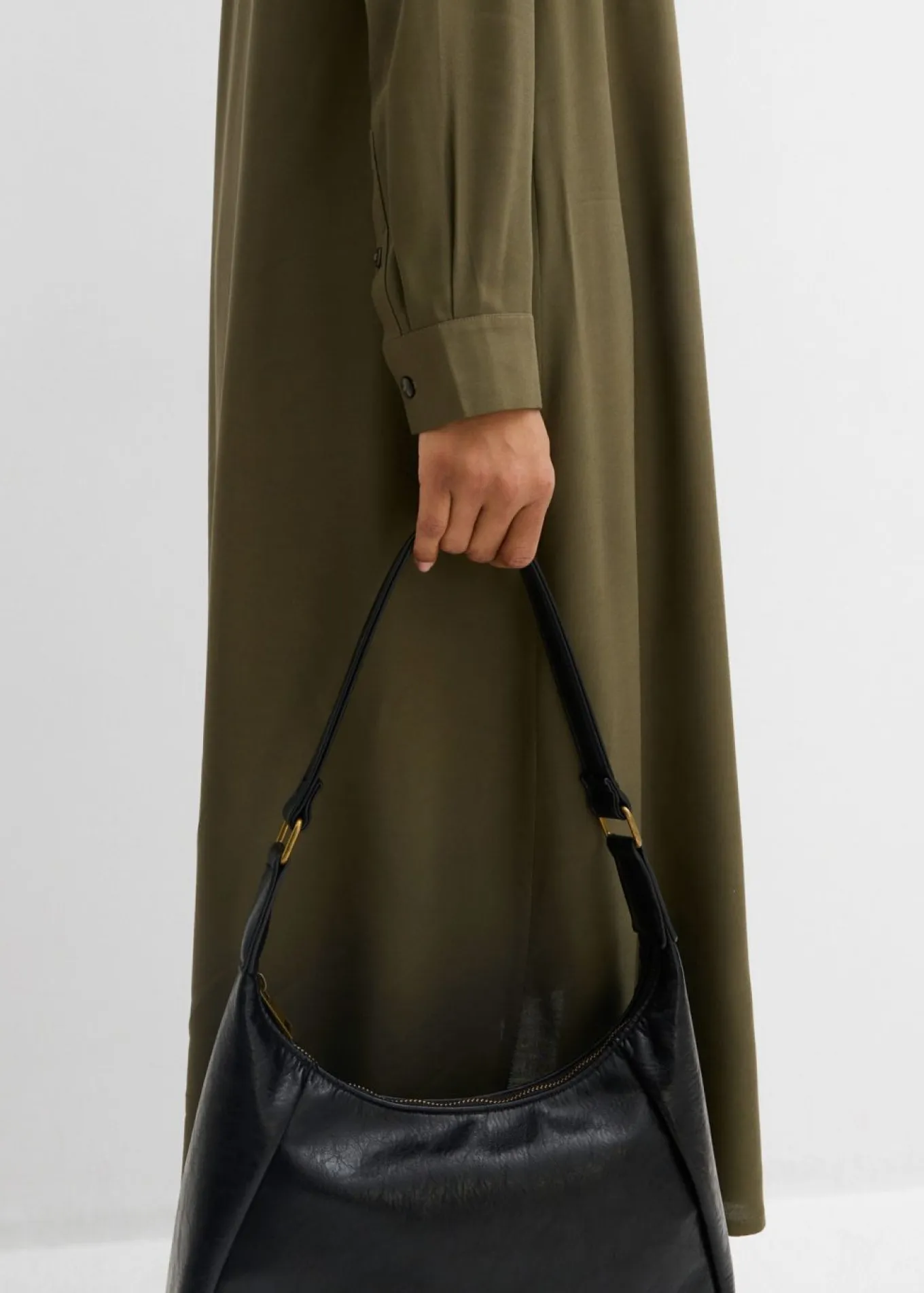 Vestido camisero de viscosa fina