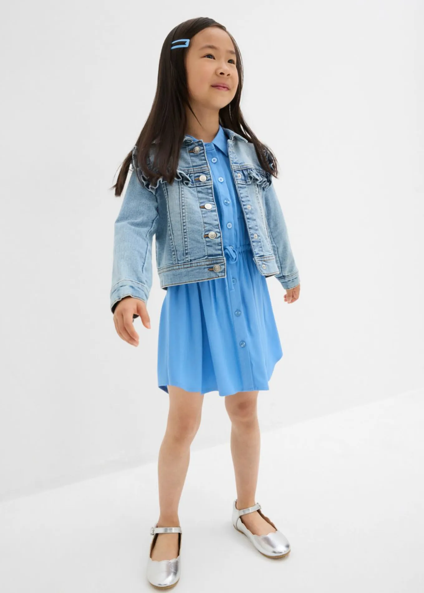 Vestido camisero de viscosa fluida